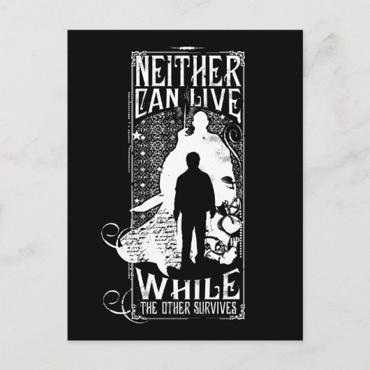 Harry Potter spreuk | Niemand kan leven Briefkaart (Voorkant)