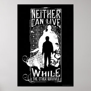 Harry Potter Spreuk Niemand Kan Overleven Poster