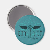 Harry Potter spreuk | Vliegende Sleutels Magneet (Voorkant / Achterkant)