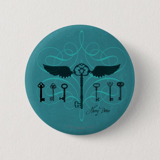 Harry Potter spreuk | Vliegende Sleutels Ronde Button 5,7 Cm (Voorkant)