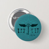 Harry Potter spreuk | Vliegende Sleutels Ronde Button 5,7 Cm (Voorkant /achterkant)