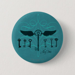 Harry Potter spreuk   Vliegende Sleutels Ronde Button 5,7 Cm