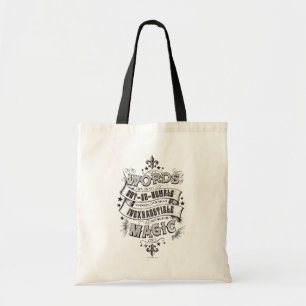 Harry Potter spreuk Woorden zijn onze meest onui Tote Bag