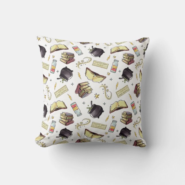 HARRY POTTER™ Spreuken & Boeken Patroon Kussen (Voorkant)