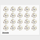HARRY POTTER™ Spreuken & Boeken Patroon Ronde Sticker (Vel)