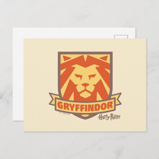 HARRY POTTER™ | Summer Magic GRYFFINDOR™ Crest Briefkaart (Voorkant / Achterkant)