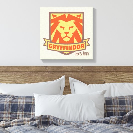 HARRY POTTER™ | Summer Magic GRYFFINDOR™ Crest Canvas Afdruk (Insitu (Slaapkamer))