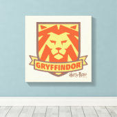 HARRY POTTER™ | Summer Magic GRYFFINDOR™ Crest Canvas Afdruk (Insitu (Houten vloer))