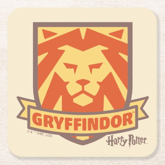 HARRY POTTER™ | Summer Magic GRYFFINDOR™ Crest Kartonnen Onderzetters (Voorkant)