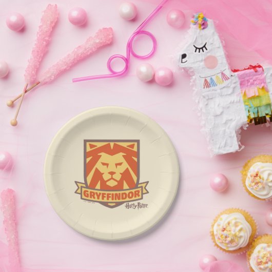 HARRY POTTER™ | Summer Magic GRYFFINDOR™ Crest Papieren Bordje (Feest)