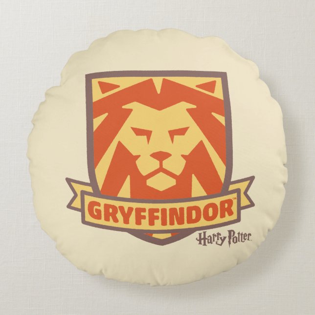 HARRY POTTER™ | Summer Magic GRYFFINDOR™ Crest Rond Kussen (Voorkant)