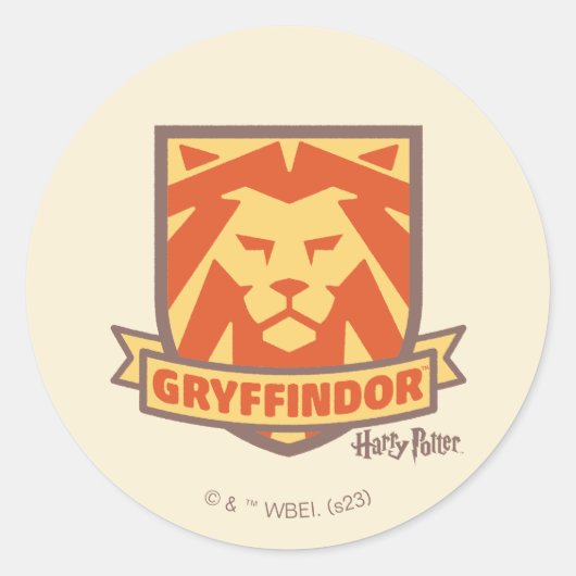 HARRY POTTER™ | Summer Magic GRYFFINDOR™ Crest Ronde Sticker (Voorkant)