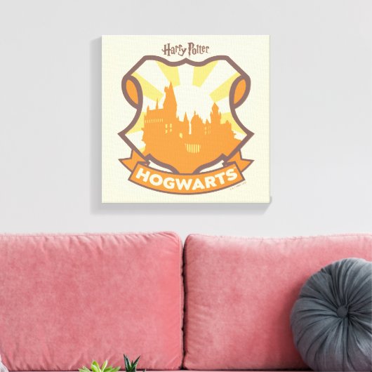 HARRY POTTER™ | Summer Magic HOGWARTS™ Crest Canvas Afdruk (Insitu (Woonkamer))