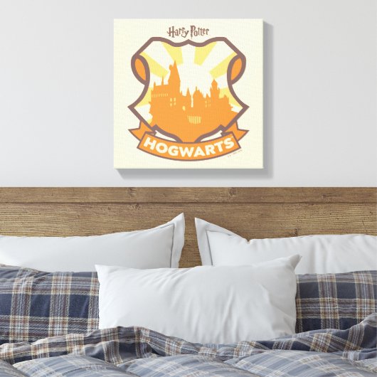 HARRY POTTER™ | Summer Magic HOGWARTS™ Crest Canvas Afdruk (Insitu (Slaapkamer))