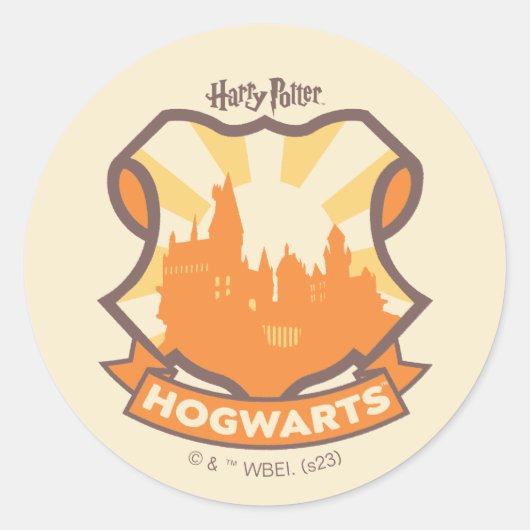 HARRY POTTER™ | Summer Magic HOGWARTS™ Crest Ronde Sticker (Voorkant)