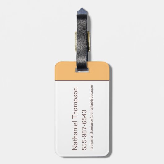 HARRY POTTER™ | Summer Magic HOGWARTS™ Pattern Bagagelabel (Achterkant verticaal)