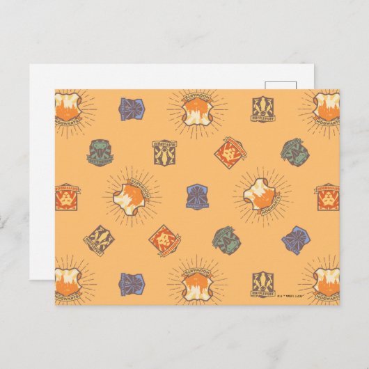 HARRY POTTER™ | Summer Magic HOGWARTS™ Pattern Briefkaart (Voorkant / Achterkant)