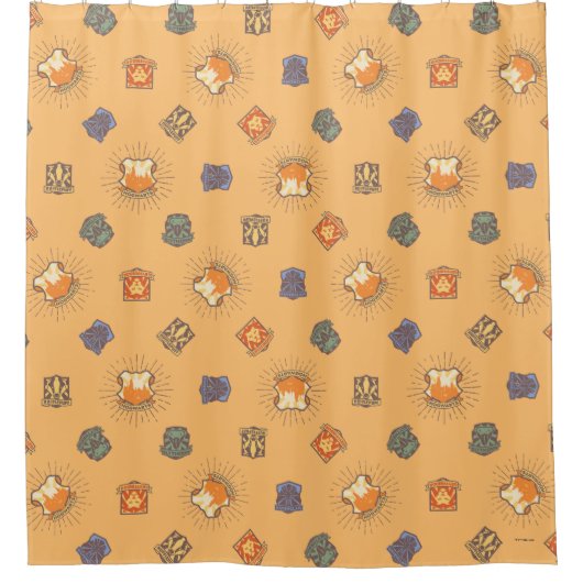 HARRY POTTER™ | Summer Magic HOGWARTS™ Pattern Douchegordijn (Voorkant)