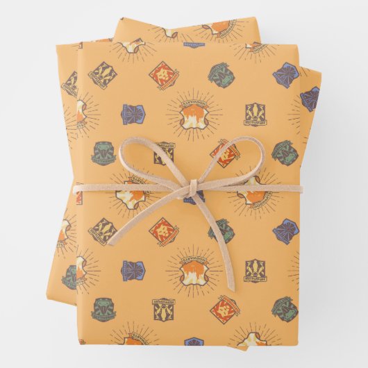 HARRY POTTER™ | Summer Magic HOGWARTS™ Pattern Inpakpapier Vel (In situ)