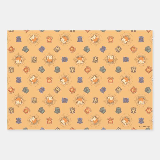 HARRY POTTER™ | Summer Magic HOGWARTS™ Pattern Inpakpapier Vel (Voorkant)