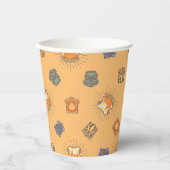 HARRY POTTER™ | Summer Magic HOGWARTS™ Pattern Papieren Bekers (Voorkant)