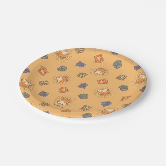 HARRY POTTER™ | Summer Magic HOGWARTS™ Pattern Papieren Bordje (Gekanteld)