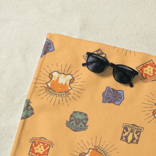 HARRY POTTER™ | Summer Magic HOGWARTS™ Pattern Strandlaken (In situ)