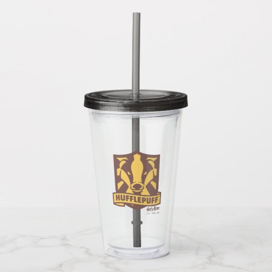 HARRY POTTER™ | Summer Magic HUFFLEPUFF™ Crest Acryl Drinkbeker (Voorkant)