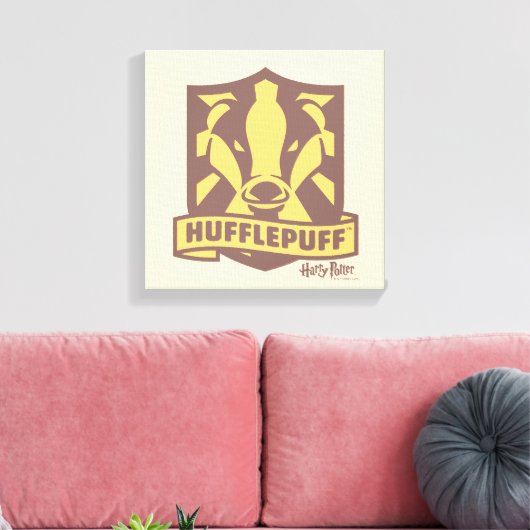 HARRY POTTER™ | Summer Magic HUFFLEPUFF™ Crest Canvas Afdruk (Insitu (Woonkamer))