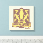 HARRY POTTER™ | Summer Magic HUFFLEPUFF™ Crest Canvas Afdruk (Insitu (Houten vloer))