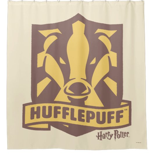 HARRY POTTER™ | Summer Magic HUFFLEPUFF™ Crest Douchegordijn (Voorkant)