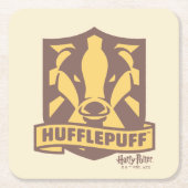 HARRY POTTER™ | Summer Magic HUFFLEPUFF™ Crest Kartonnen Onderzetters (Voorkant)