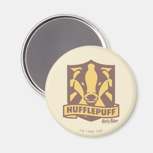 HARRY POTTER™ | Summer Magic HUFFLEPUFF™ Crest Magneet (Voorkant / Achterkant)