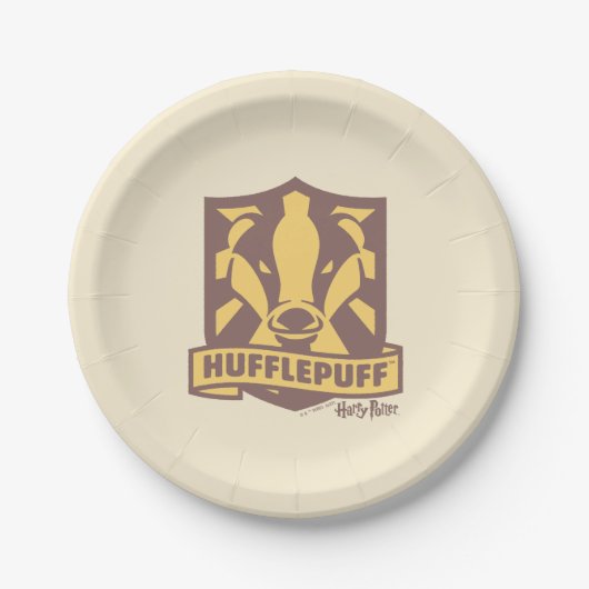 HARRY POTTER™ | Summer Magic HUFFLEPUFF™ Crest Papieren Bordje (Voorkant)