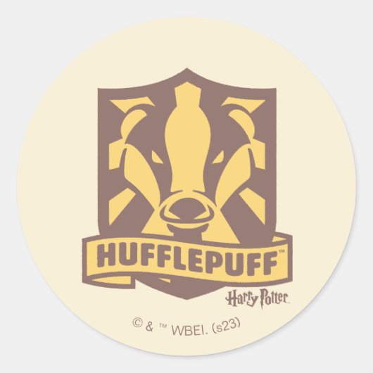 HARRY POTTER™ | Summer Magic HUFFLEPUFF™ Crest Ronde Sticker (Voorkant)