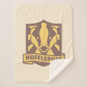 HARRY POTTER™ | Summer Magic HUFFLEPUFF™ Crest Sherpa Deken (Voorkant)
