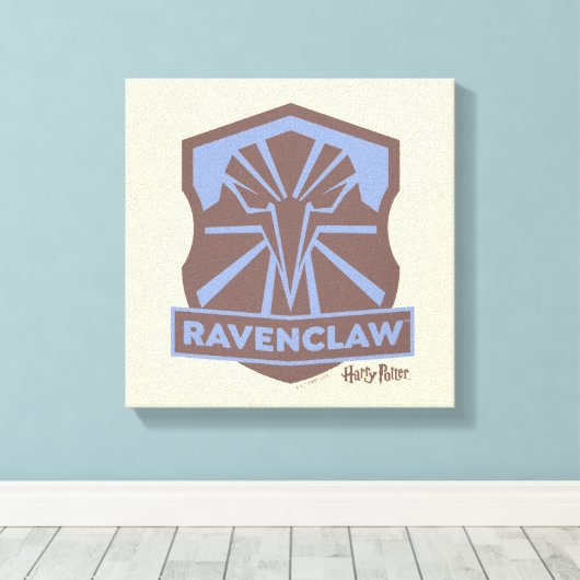 HARRY POTTER™ | Summer Magic RAVENCLAW™ Crest Canvas Afdruk (Insitu (Houten vloer))