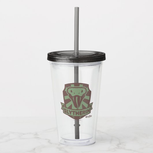 HARRY POTTER™ | Summer Magic SLYTHERIN™ Crest Acryl Drinkbeker (Voorkant)