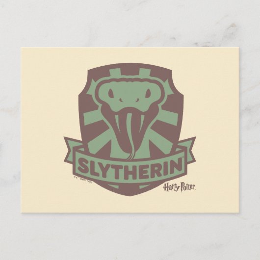 HARRY POTTER™ | Summer Magic SLYTHERIN™ Crest Briefkaart (Voorkant)