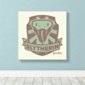 HARRY POTTER™ | Summer Magic SLYTHERIN™ Crest Canvas Afdruk (Insitu (Houten vloer))