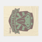 HARRY POTTER™ | Summer Magic SLYTHERIN™ Crest Fleece Deken (Voorkant (Horizontaal))
