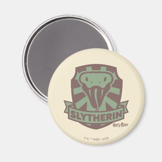 HARRY POTTER™ | Summer Magic SLYTHERIN™ Crest Magneet (Voorkant / Achterkant)