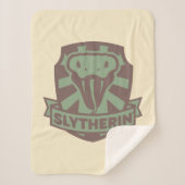 HARRY POTTER™ | Summer Magic SLYTHERIN™ Crest Sherpa Deken (Voorkant)