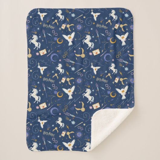 HARRY POTTER™ Summer Solstice Icon Pattern Sherpa Deken (Voorkant)