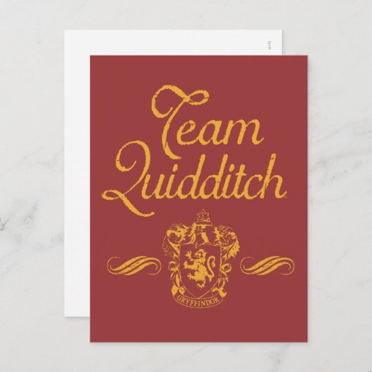 Harry Potter | Team QUIDDITCH™ Briefkaart (Voorkant / Achterkant)