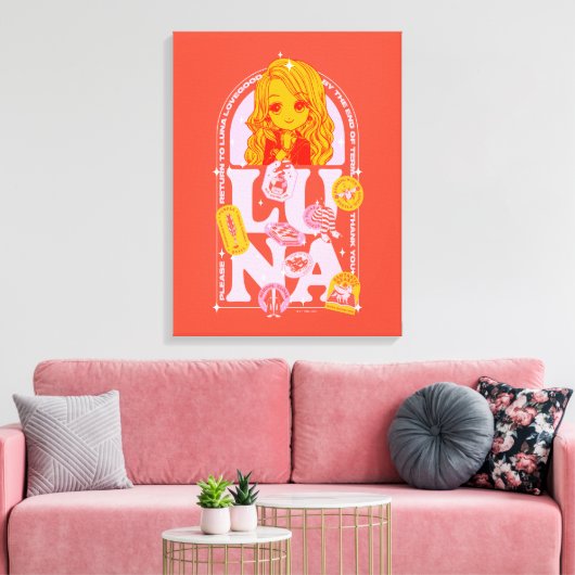 HARRY POTTER™ | Terug naar Luna Lovegood Canvas Afdruk (Insitu (Woonkamer))