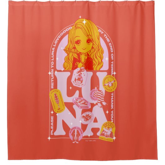 HARRY POTTER™ | Terug naar Luna Lovegood Douchegordijn (Voorkant)