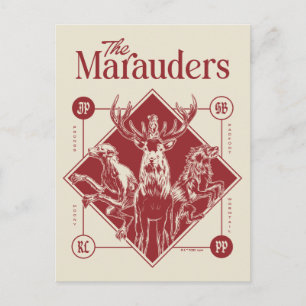 HARRY POTTER™ The Marauders Animagus Graphic Briefkaart