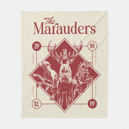 HARRY POTTER™ The Marauders Animagus Graphic Fleece Deken (Voorkant)