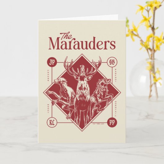 HARRY POTTER™ The Marauders Animagus Graphic Kaart (Gele Bloem)